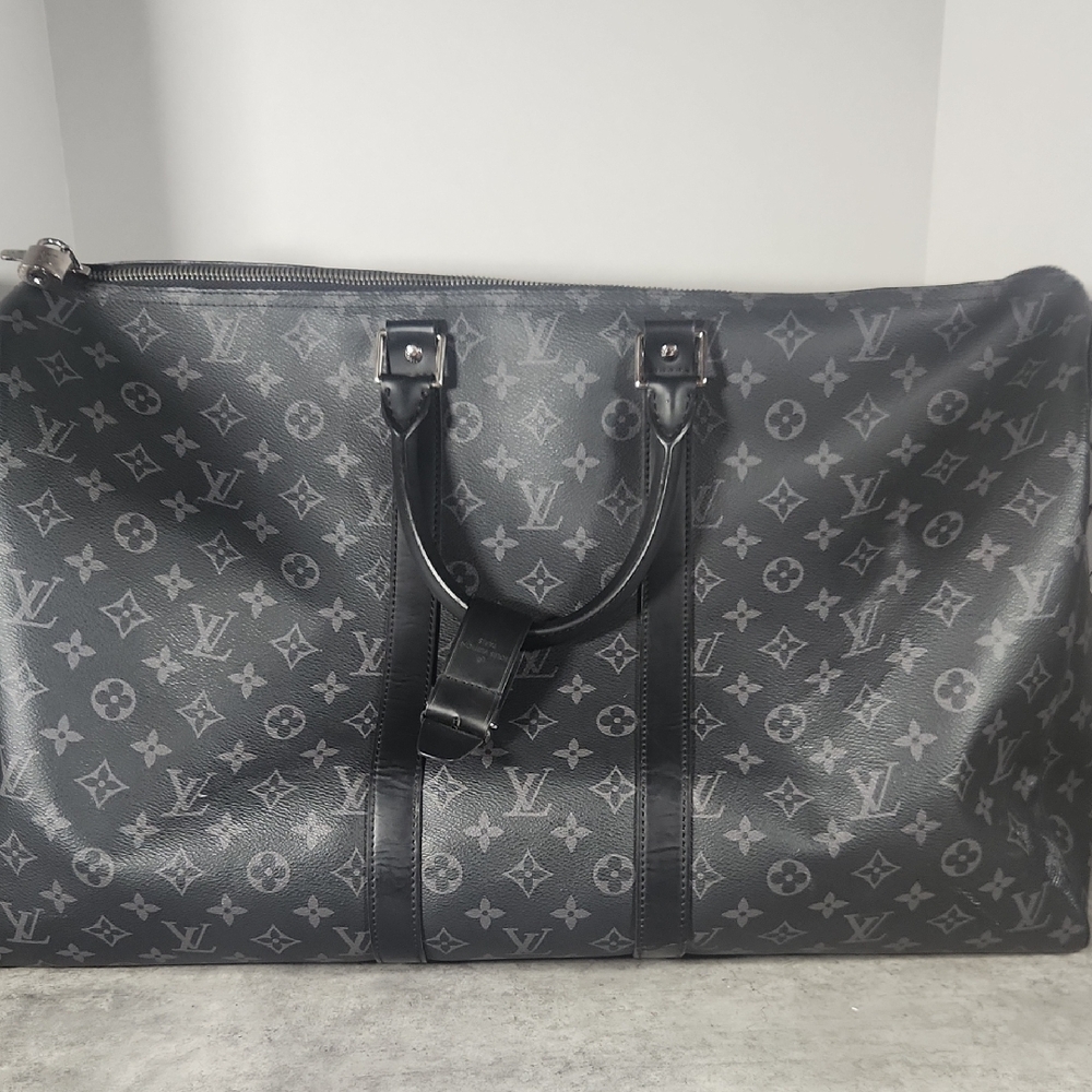 Luxury Black Monogram Travel Bag